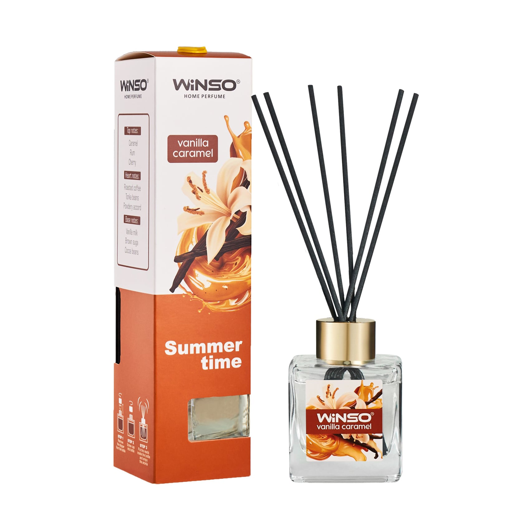 Аромадифузор Winso Summer Time Vanilla Caramel, 50 мл